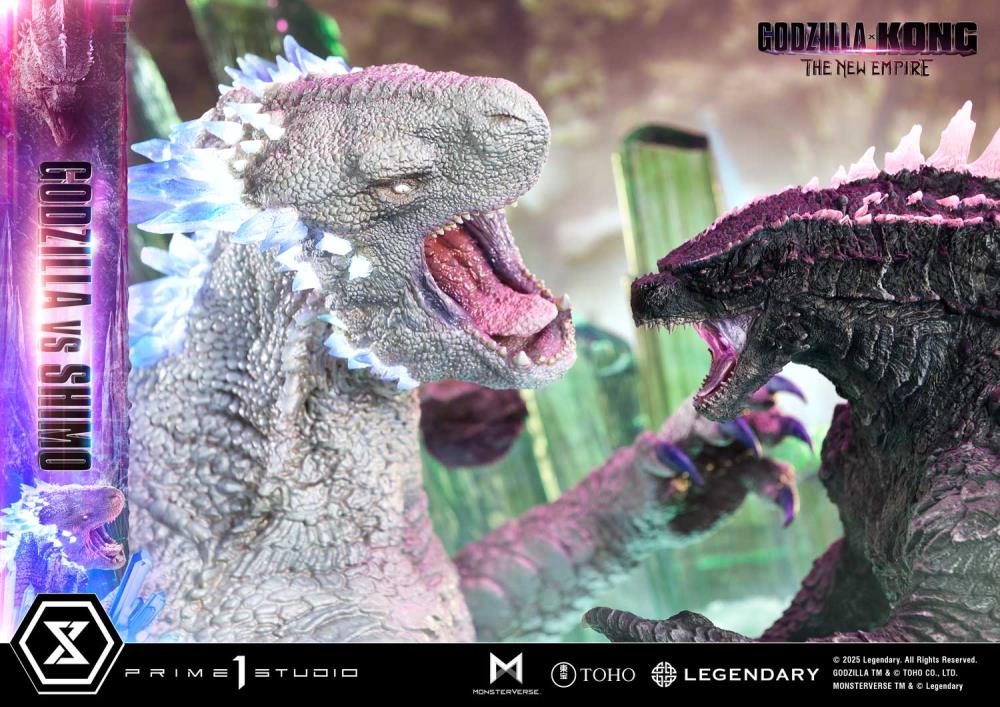 Godzilla x Kong: The New Empire Ultimate Diorama Masterline Godzilla vs. Shimo (Bonus Ver.) Statue Gallery Image 35