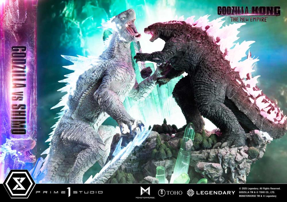 Godzilla x Kong: The New Empire Ultimate Diorama Masterline Godzilla vs. Shimo (Bonus Ver.) Statue Gallery Image 23