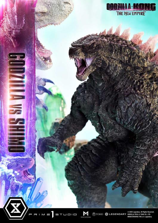 Godzilla x Kong: The New Empire Ultimate Diorama Masterline Godzilla vs. Shimo (Bonus Ver.) Statue Gallery Image 31