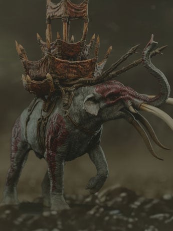 The Lord of the Rings: The Return of the King Mumak in Battle Miniature Statue Gallery Image 2