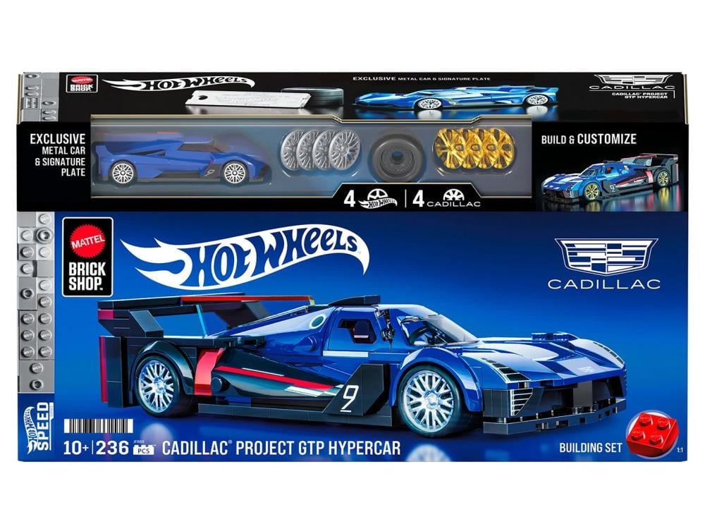 Hot Wheels Mattel Brick Shop Cadillac Project GTP Hypercar Building Set Gallery Image 8
