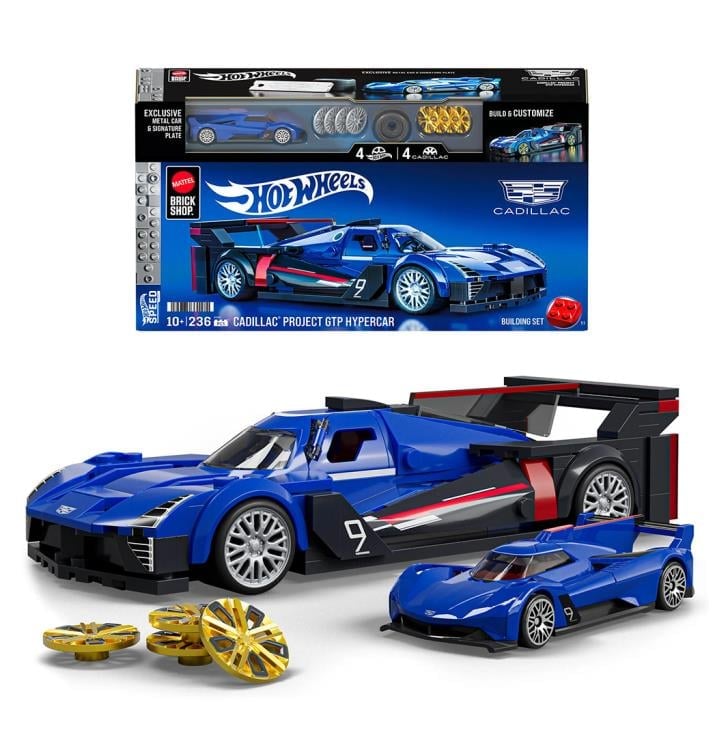 Hot Wheels Mattel Brick Shop Cadillac Project GTP Hypercar Building Set Gallery Image 7