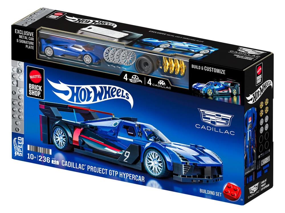 Hot Wheels Mattel Brick Shop Cadillac Project GTP Hypercar