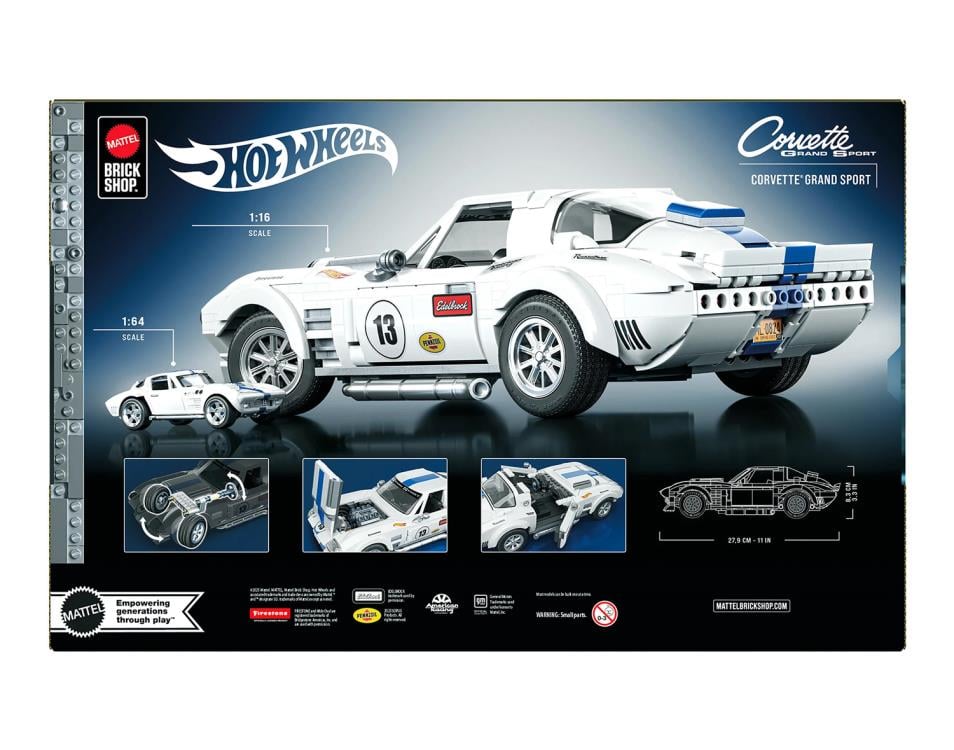 Hot Wheels Mattel Brick Shop Corvette Grand Sport Building Set Gallery Image 11
