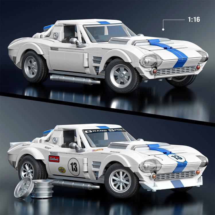 Hot Wheels Mattel Brick Shop Corvette Grand Sport Building Set Gallery Image 3