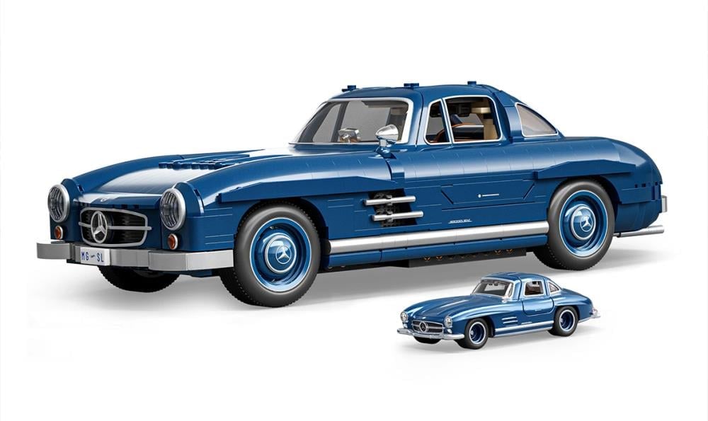 ホットウィール ブリックショップ メルセデス・ベンツ 300 SL Hot Wheels Mattel Brick Shop Mercedes-Benz 300 SL Building Set