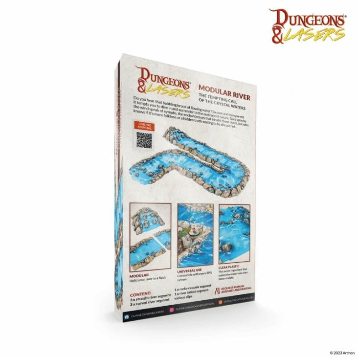 Dungeons & Lasers: Modular River Miniatures Set Gallery Image 4