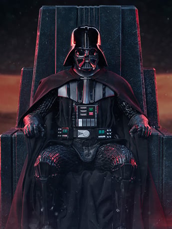 Star Wars: Obi-Wan Kenobi Darth Vader on Throne 1/10 Art Scale Limited Edition Statue Gallery Image 2