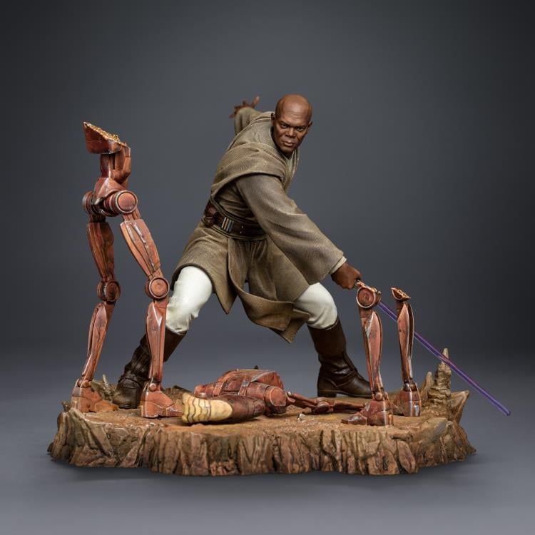 Star Wars Mace Windu 1/10 Art Scale Statue Gallery Image 13