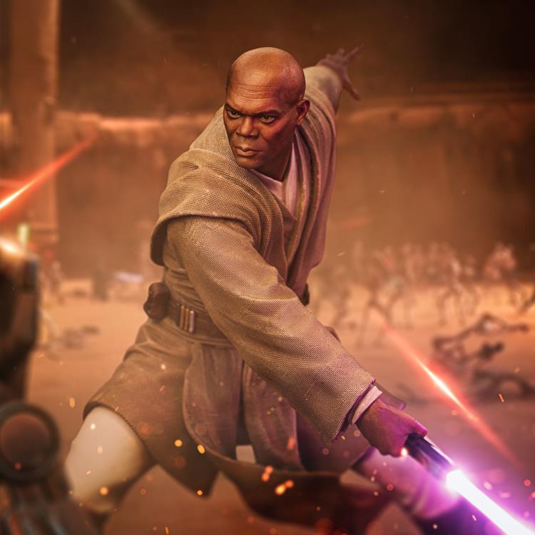 Star Wars Mace Windu 1/10 Art Scale Statue Gallery Image 4