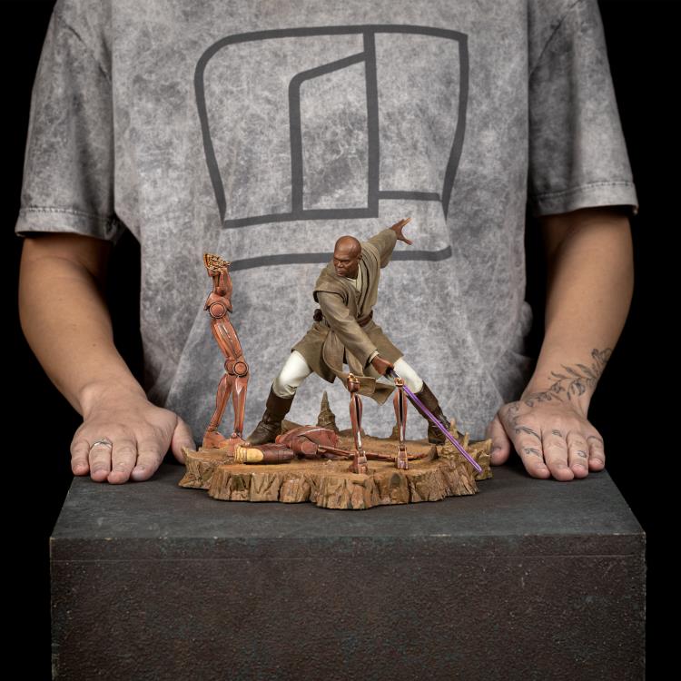 Star Wars Mace Windu 1/10 Art Scale Statue Gallery Image 15