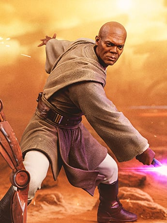 Image of Star Wars Mace Windu 1/10 Art Scale Statue