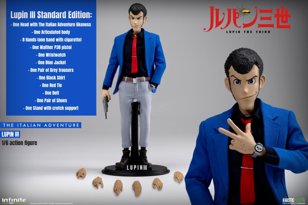 Lupin the Third L'Avventura Italiana Lupin (Standard Edition) 1/6 Scale Action Figure Gallery Image 21