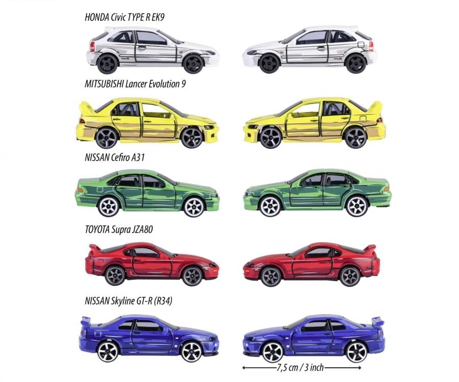 Majorette Japan Series Pack of 5 Model Cars Gallery Image 4