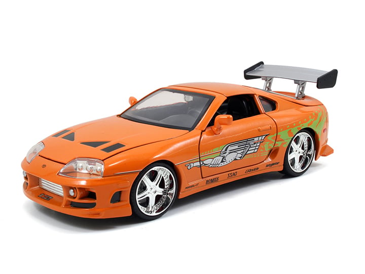 Fast & Furious Brian's Toyota Supra (Metallic Orange Ver.) 1/24 Scale Model Gallery Image 1