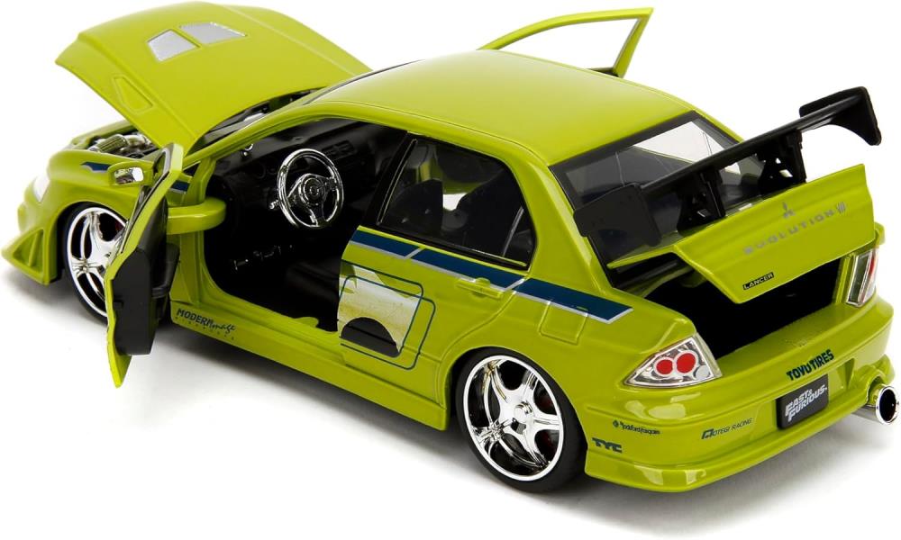 Fast & Furious Brian's Mitsubishi Lancer EVO VII 1/24 Scale Model Gallery Image 5