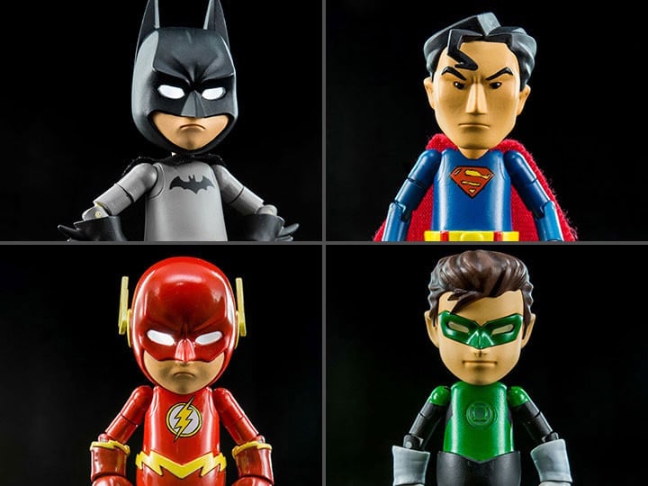 DC Comics Hybrid Metal Figuration Justice League Series 0.5 Box of 4 Mini Figures Gallery Image 1