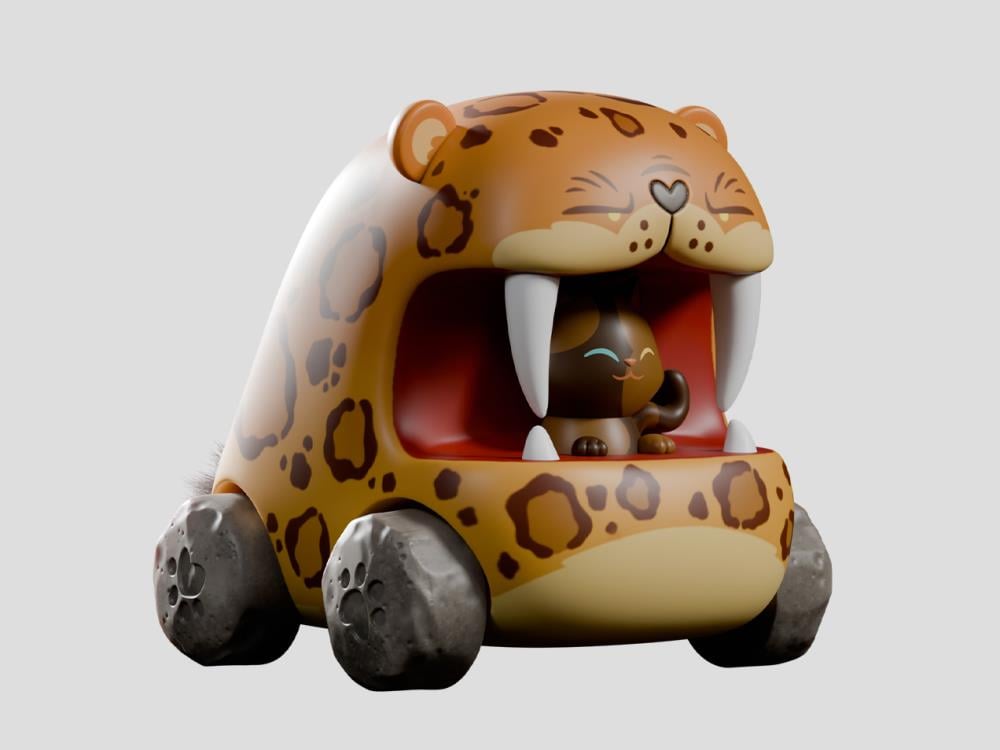 Big Top Chomps Box of 6 Random Pull-back Cars Gallery Image 6