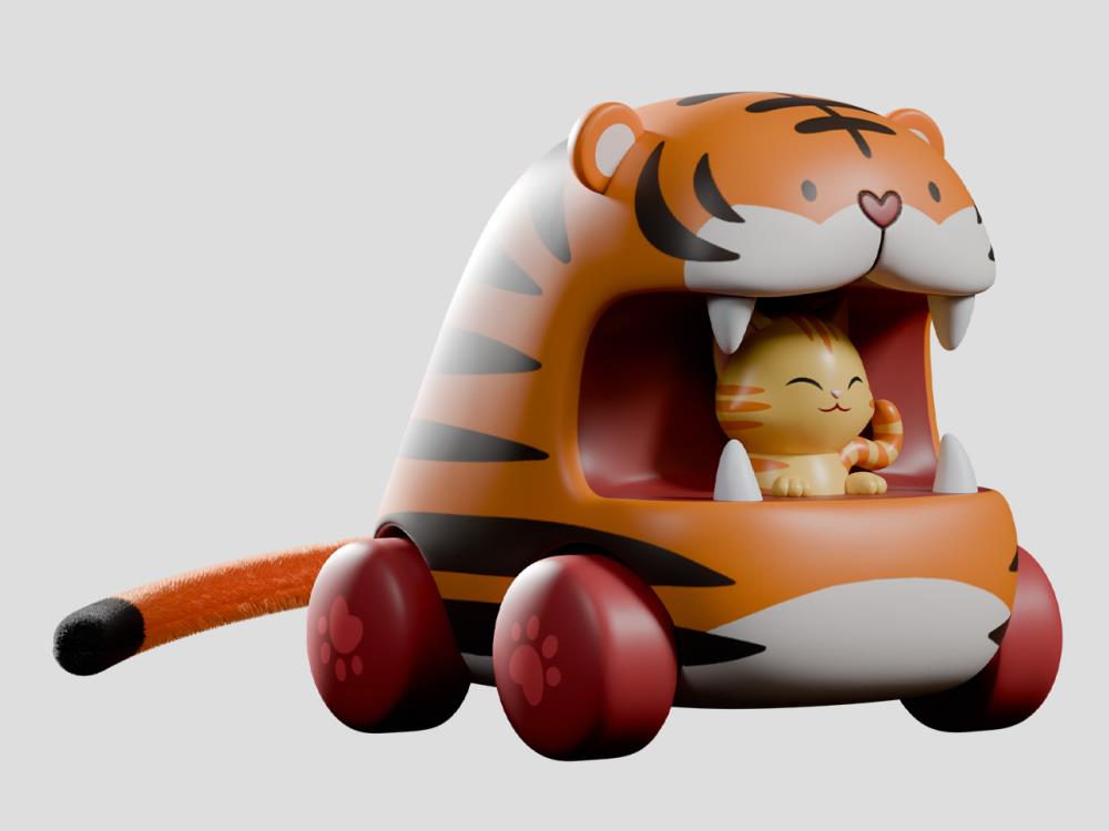 Big Top Chomps Box of 6 Random Pull-back Cars Gallery Image 9