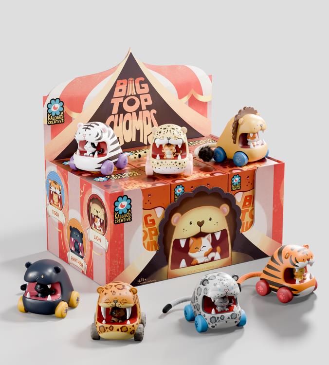 Big Top Chomps Box of 6 Random Pull-back Cars Gallery Image 3