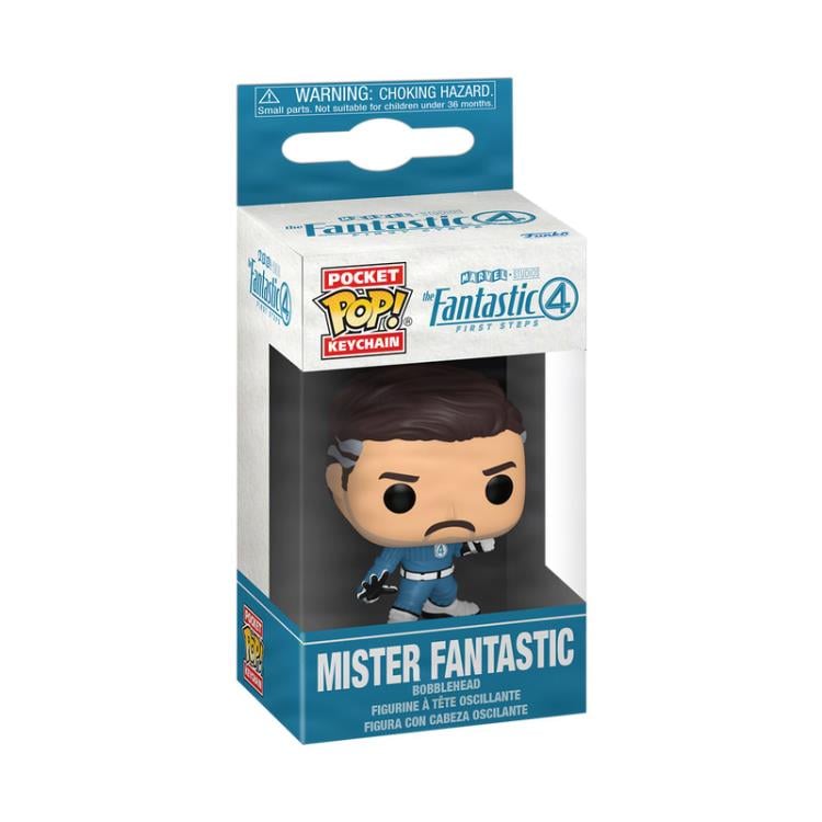 The Fantastic Four: First Steps Pocket Pop! Keychain Mister Fantastic Gallery Image 3