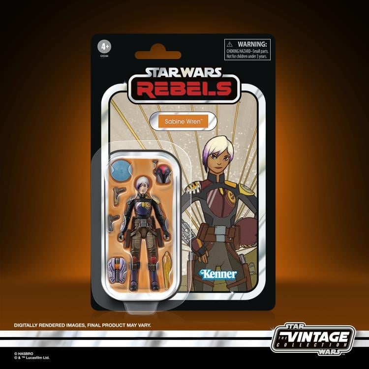 Star Wars: The Vintage Collection Sabine Wren and Chopper Mural Exclusive Action Figure Two-Pack (Rebels) Gallery Image 16