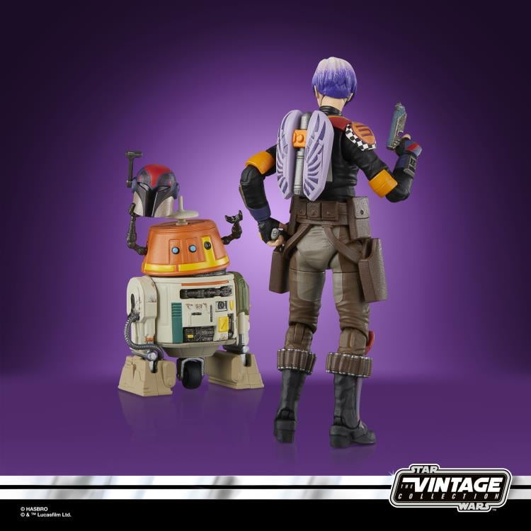 Star Wars: The Vintage Collection Sabine Wren and Chopper Mural Exclusive Action Figure Two-Pack (Rebels) Gallery Image 5