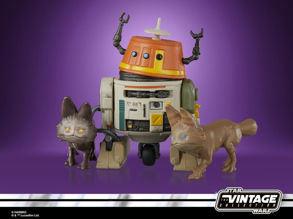 Star Wars: The Vintage Collection Sabine Wren and Chopper Mural Exclusive Action Figure Two-Pack (Rebels) Gallery Image 12
