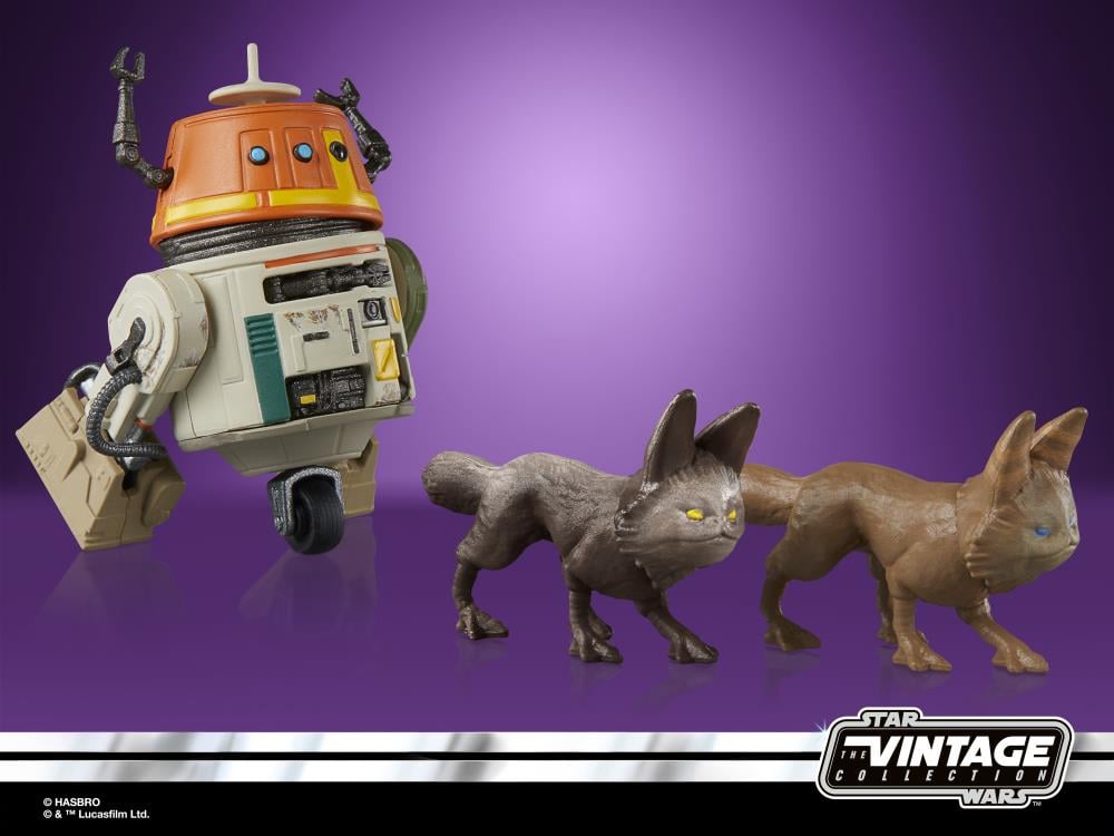 Star Wars: The Vintage Collection Sabine Wren and Chopper Mural Exclusive Action Figure Two-Pack (Rebels) Gallery Image 13