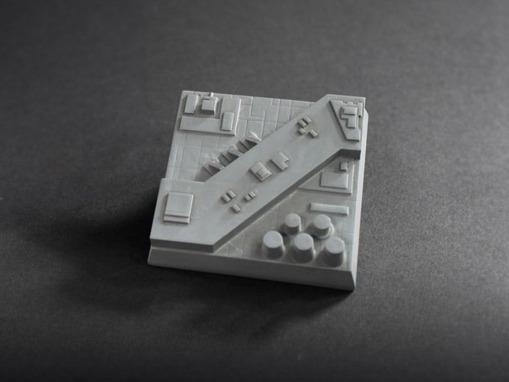 Star Wars: A New Hope Parts of the Galaxy Death Star Surface Tile 04 Magnet Gallery Image 1