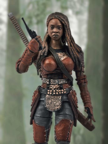 The Walking Dead: The Ones Who Lived Exquisite Mini Series Michonne PX Previews Exclusive 1/18 Scale Action Figure Gallery Image 2