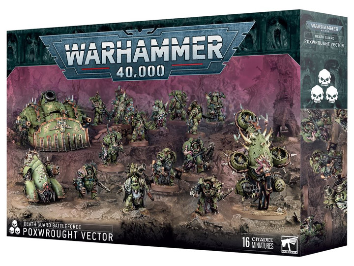 Warhammer 40,000 Death Guard Battleforce Poxwrought Vector Citadel Miniatures Set Gallery Image 1