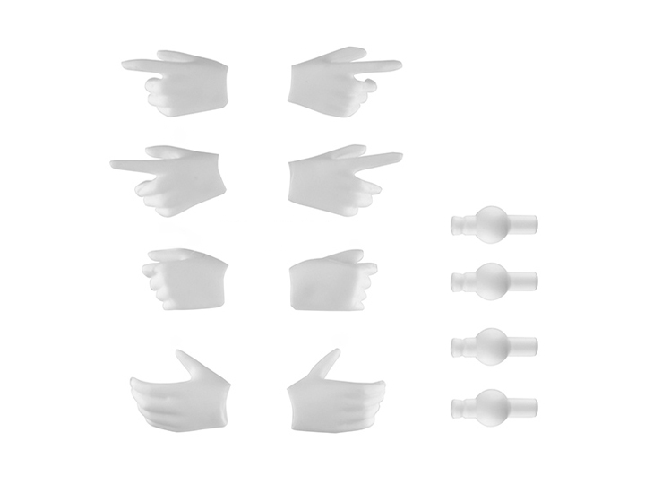 Little Armory x Megami Device LA-OP21 White Gloves 1/12 Scale