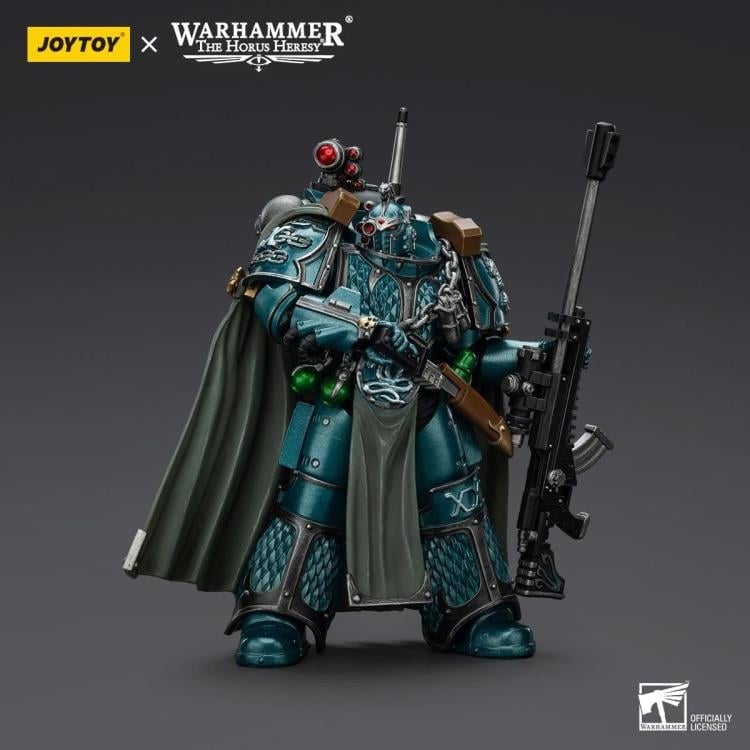 Warhammer: The Horus Heresy Alpha Legion Exodus "The One Who Is Many" with Sniper Rifle and Power Dagger 1/18 Scale Action Figure Gallery Image 3