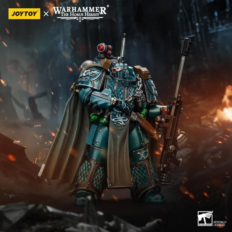 Warhammer: The Horus Heresy Alpha Legion Exodus "The One Who Is Many" with Sniper Rifle and Power Dagger 1/18 Scale Action Figure Gallery Image 7