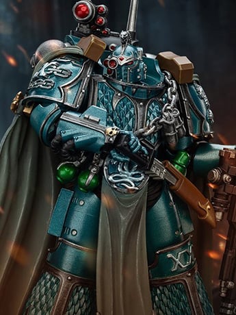 Warhammer: The Horus Heresy Alpha Legion Exodus "The One Who Is Many" with Sniper Rifle and Power Dagger 1/18 Scale Action Figure Gallery Image 2