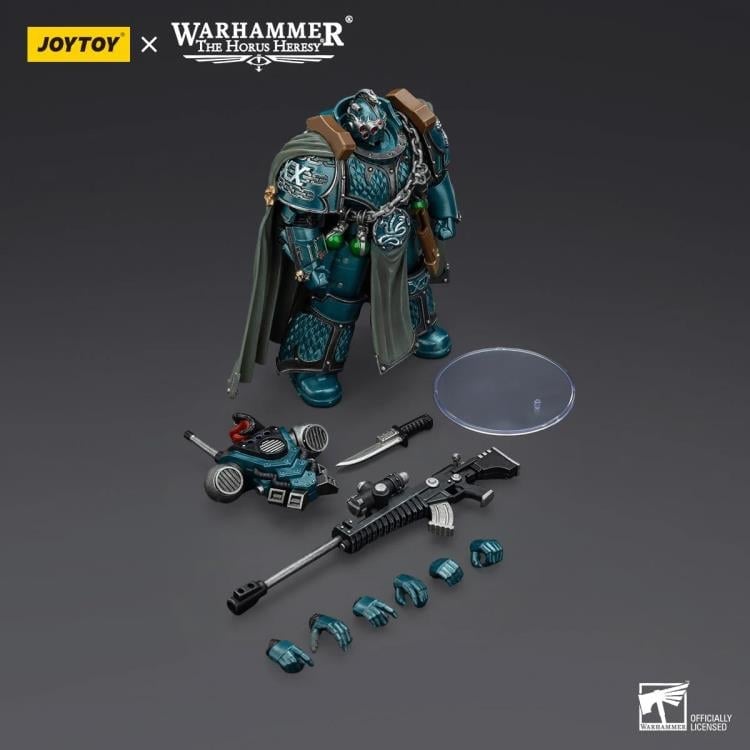 Warhammer: The Horus Heresy Alpha Legion Exodus "The One Who Is Many" with Sniper Rifle and Power Dagger 1/18 Scale Action Figure Gallery Image 6