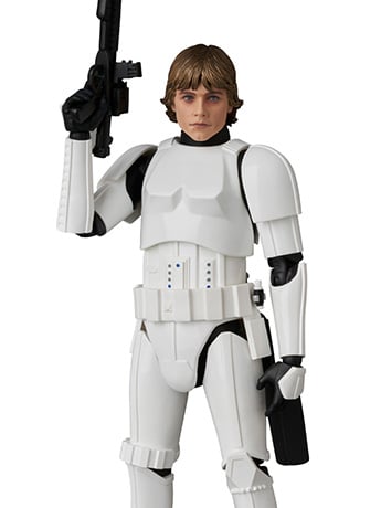 Star Wars: A New Hope MAFEX No.257 Luke Skywalker (Stormtrooper Disguise) Action Figure Gallery Image 2