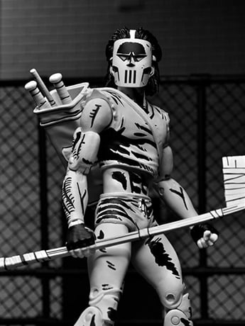 Teenage Mutant Ninja Turtles Casey Jones (Mirage Comics Black & White Variant) Action Figure Gallery Image 2