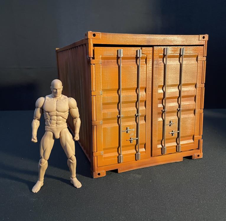 Shipping Container Display (Orange Ver.) 1/12 Scale Diorama Gallery Image 4