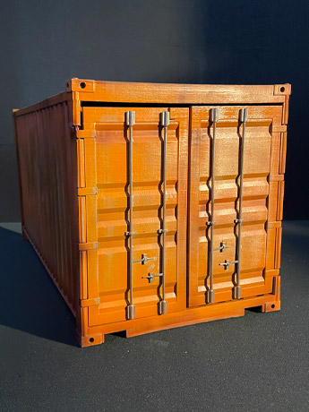 Shipping Container Display (Orange Ver.) 1/12 Scale Diorama Gallery Image 2