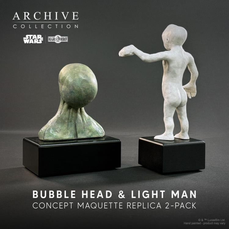 Star Wars: Return of the Jedi Archive Collection Light Man and Bubble Head Limited Edition Concept Maquette Replica Set Gallery Image 4