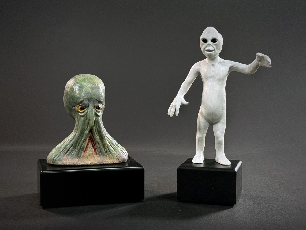Star Wars: Return of the Jedi Archive Collection Light Man and Bubble Head Limited Edition Concept Maquette Replica Set Gallery Image 1