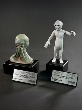 Star Wars: Return of the Jedi Archive Collection Light Man and Bubble Head Limited Edition Concept Maquette Replica Set Gallery Image 2