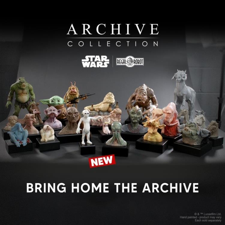 Star Wars: Return of the Jedi Archive Collection Light Man and Bubble Head Limited Edition Concept Maquette Replica Set Gallery Image 8