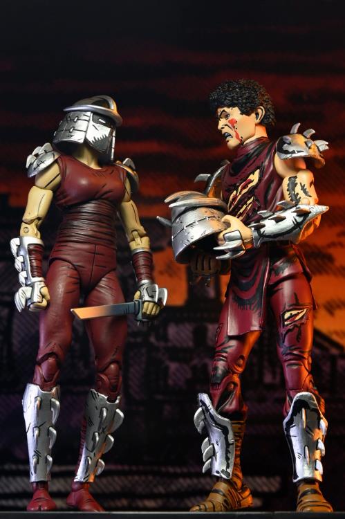 Teenage Mutant Ninja Turtles Battle Damaged Shredder (Mirage Comics Classic Colors) Action Figure Gallery Image 9