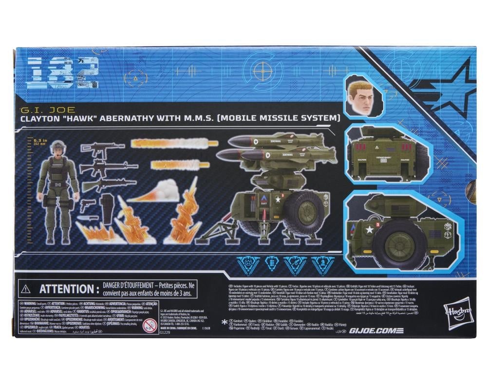 G.I. Joe Classified Series #182 Clayton "Hawk" Abernathy with M.M.S. (Mobile Missile System) Action Figure Set Gallery Image 15