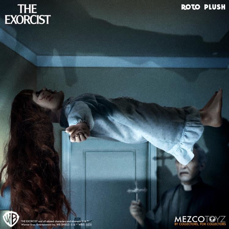 The Exorcist Mezco Designer Series Regan MacNeil Roto Plush Doll Gallery Image 4