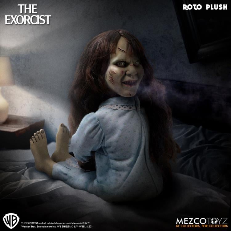 The Exorcist Mezco Designer Series Regan MacNeil Roto Plush Doll Gallery Image 7