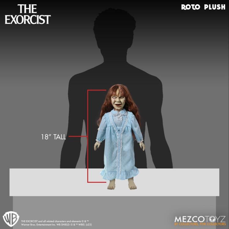 The Exorcist Mezco Designer Series Regan MacNeil Roto Plush Doll Gallery Image 9